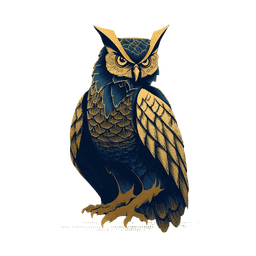 앉아 있는 부엉이